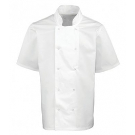 Hungry Horse White Short Sleeve Chefs Jacket